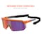 Ergodyne AEGIR-MI, Safety Glasses, Purple Mirror Lens, Orange Frame, Half-Frame AEGIR-MI - alternate 9